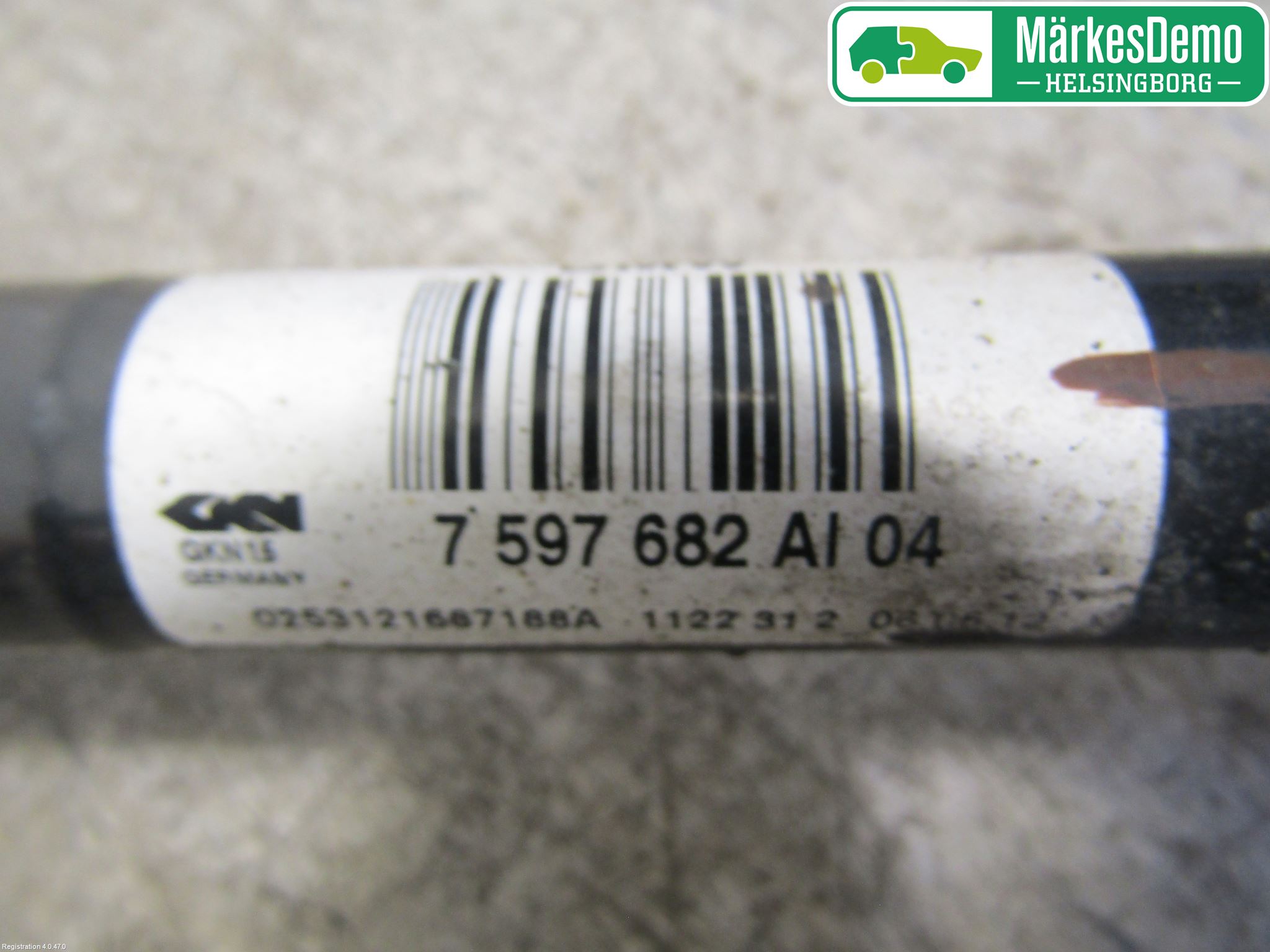 BMW 1 F20/F21 11-19 Drivaxel Bak Höger