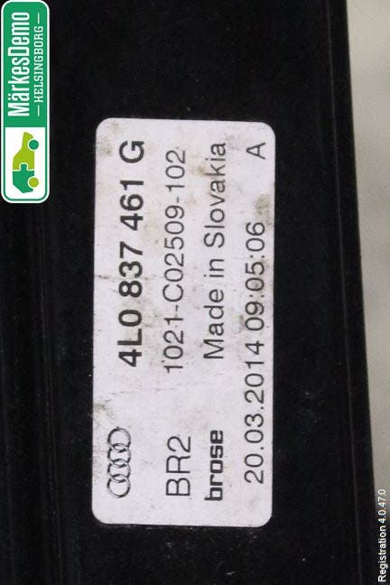 Audi Q7/SQ7 Fönsterhissmekanism