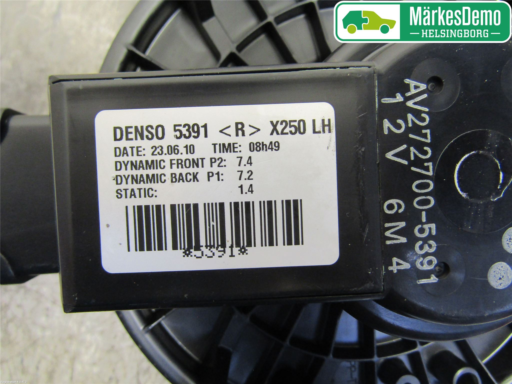 Jaguar XF 08-15 Värmefläkt