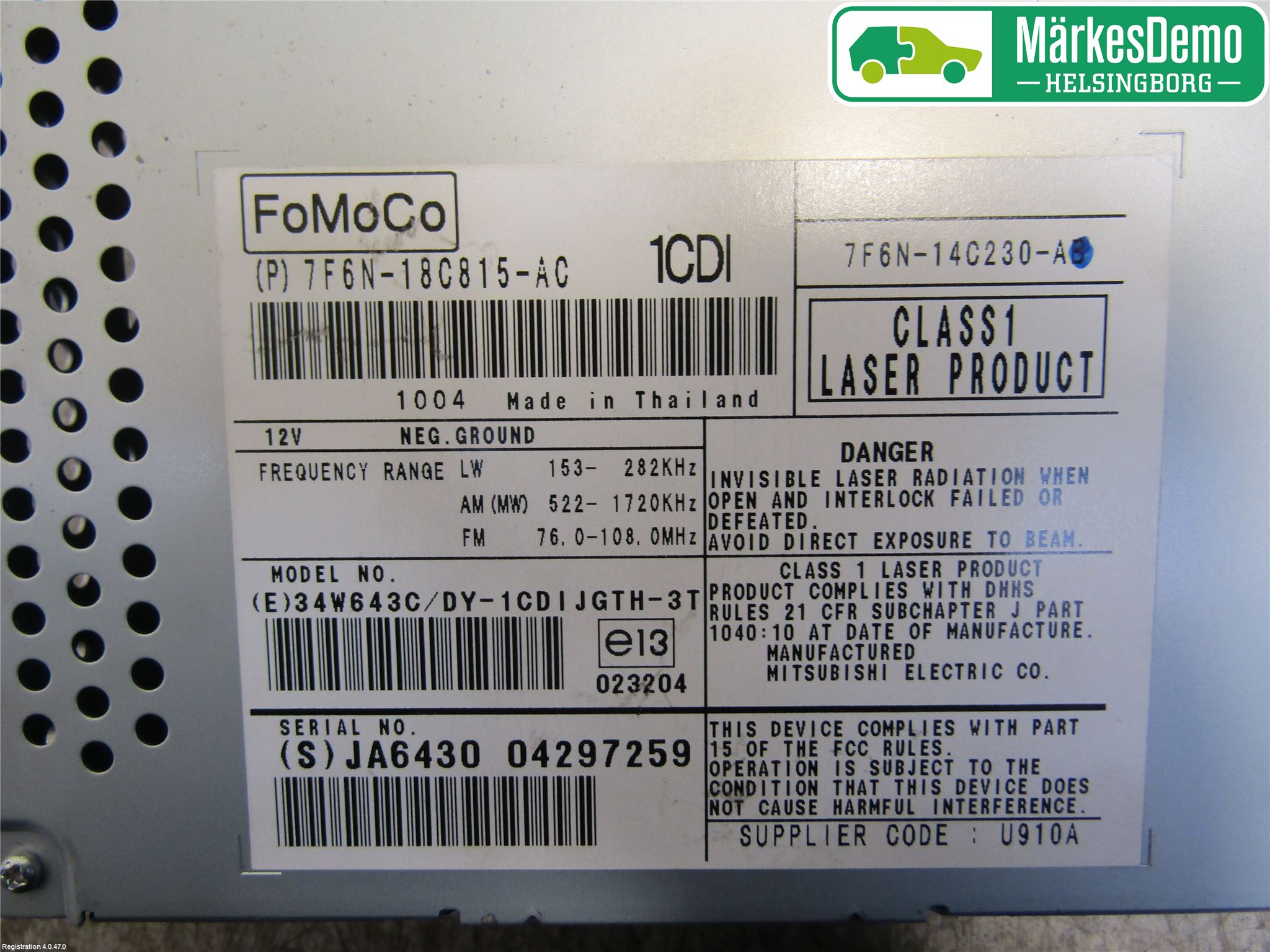 Jaguar XF 08-15 Cd Radio - Multimediapanel