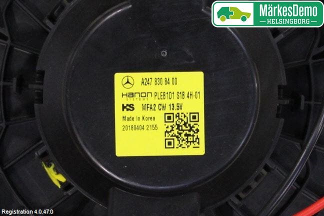 Mercedes-Benz MB A-KLASS (W177) 18- Värmefläkt