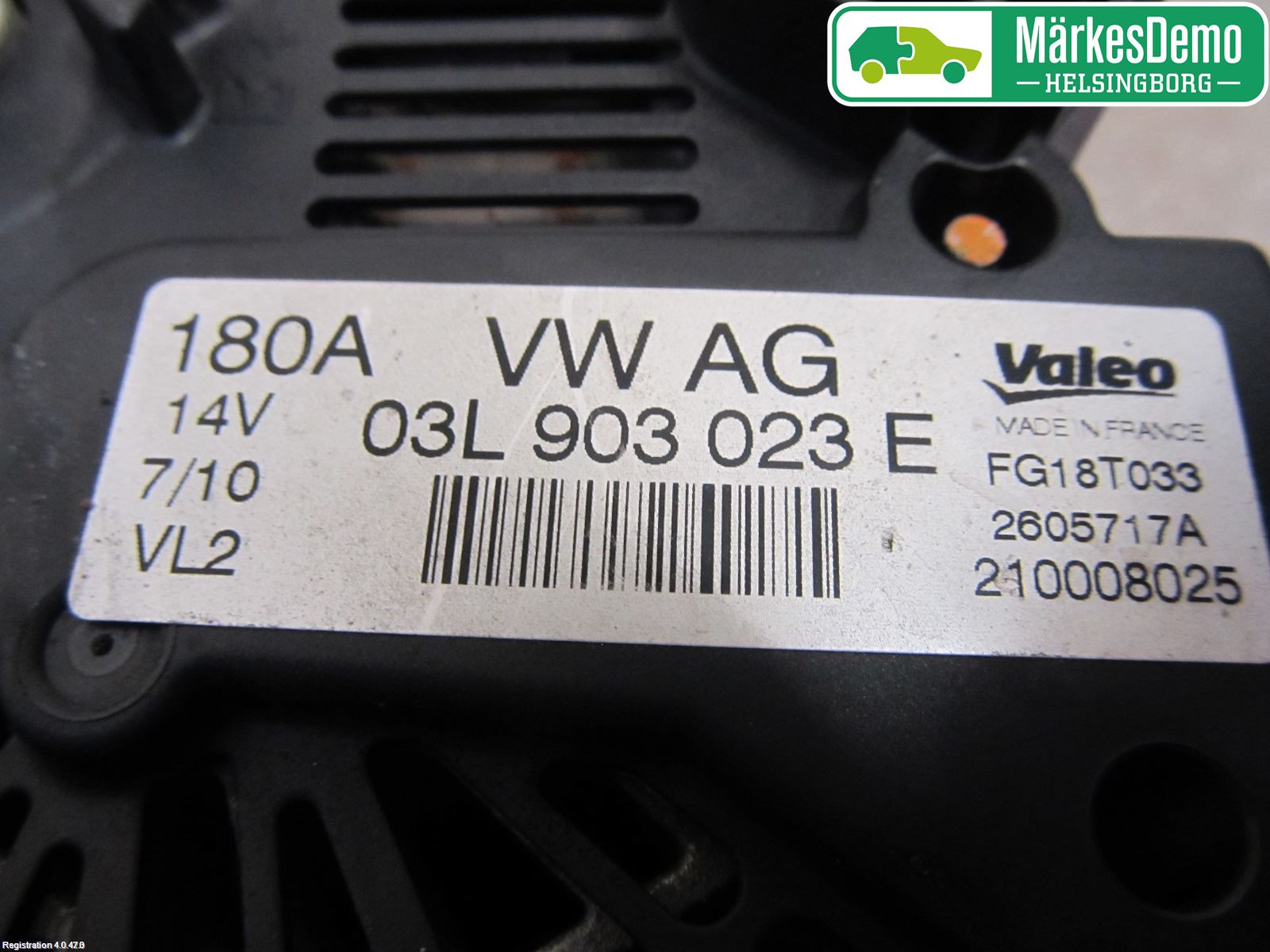 Volkswagen VW PASSAT 05-11 Generator