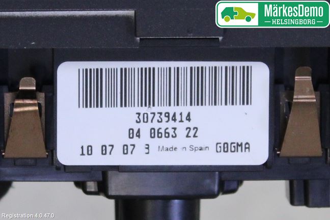 Volvo V70 08-13 Strömställare Ljus