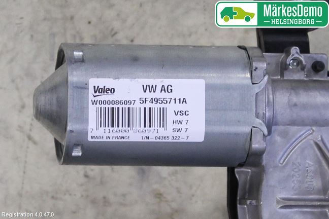 Skoda KODIAQ 17-24 Torkarmotor Baklucka