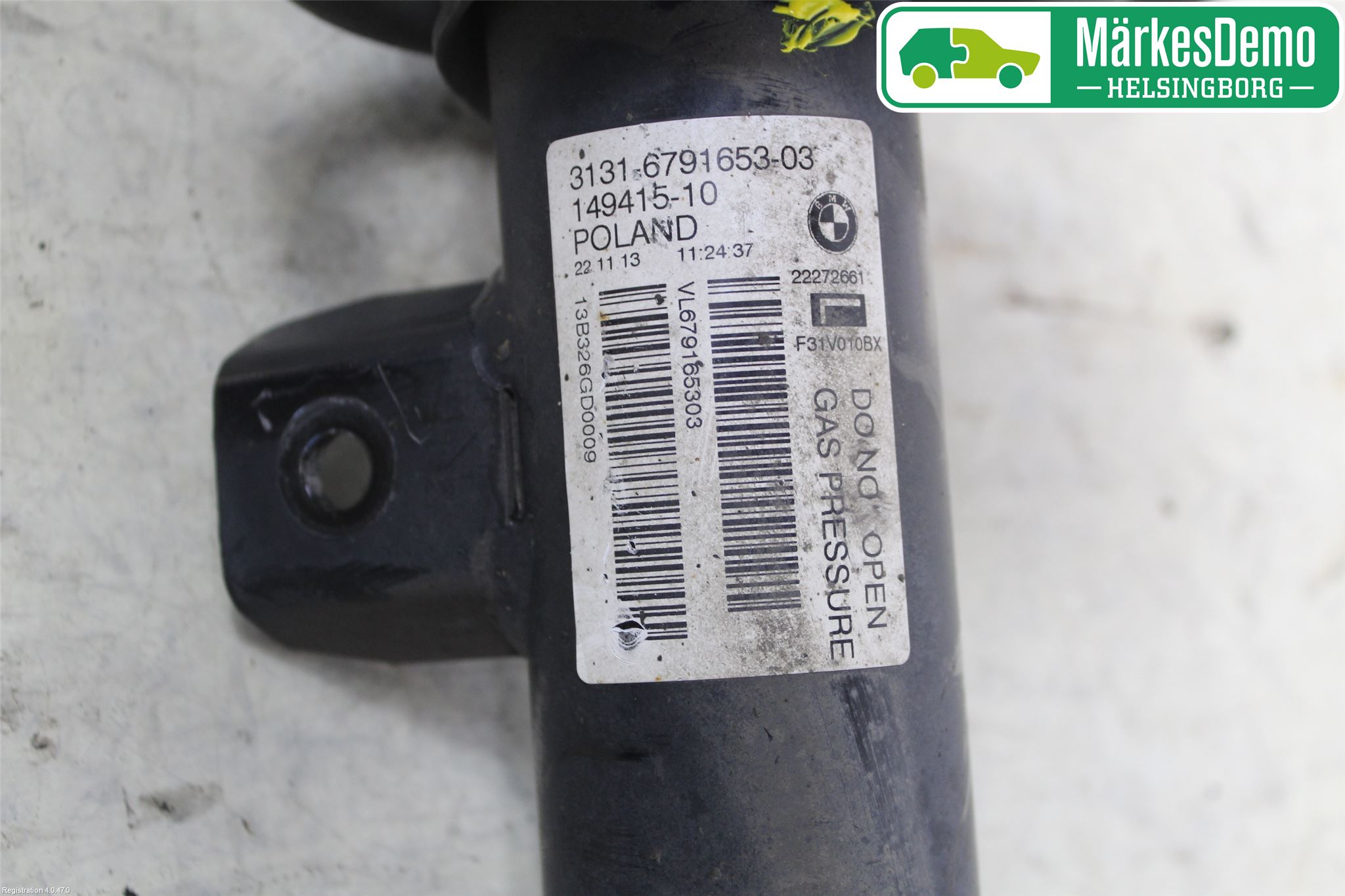 BMW 3 F30/F31/F80 12-19 Fjäderben Fram Vänster