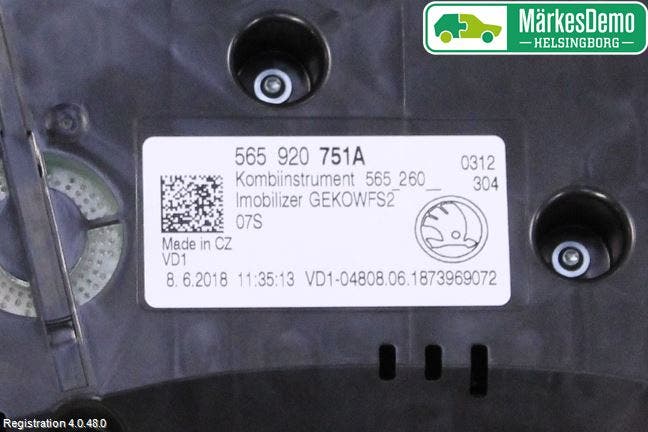 Skoda KODIAQ 17-24 Instrument Komb