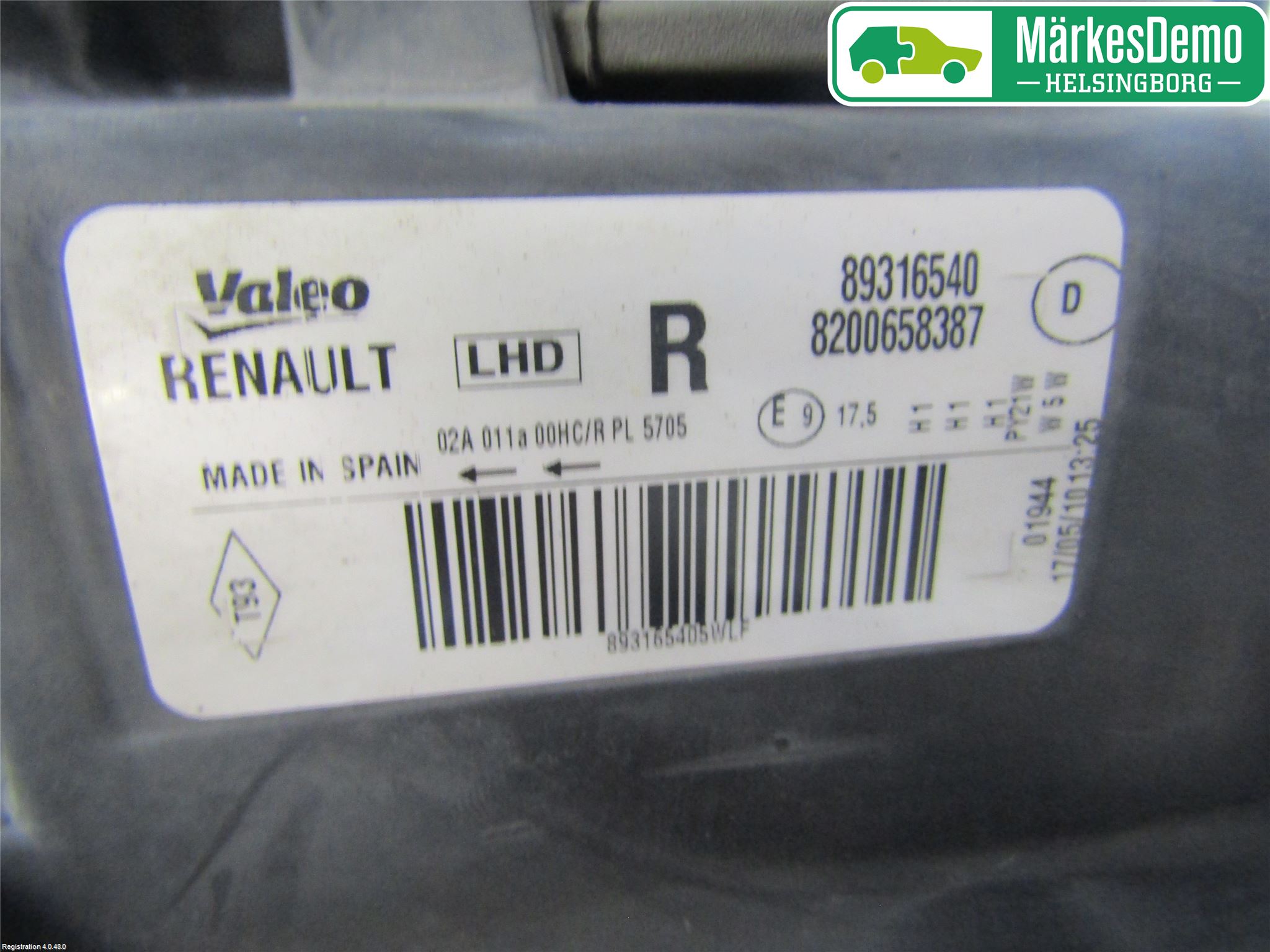 Renault MODUS Strålkastare Höger