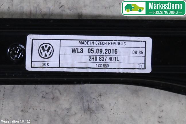 Volkswagen VW AMAROK 2H 10-22 Fönsterhissmekanism