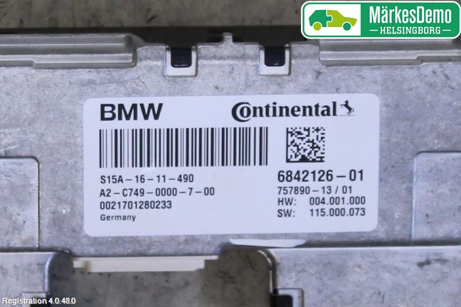 BMW 5 G30/G31/F90 17-23 Sensor Aktivt Kollisionsskydd