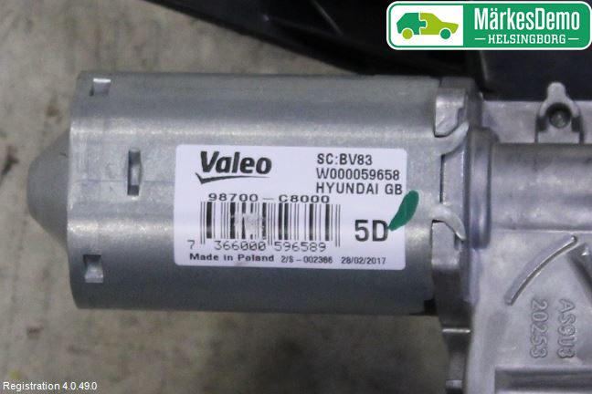 Hyundai i20 GB 15-20 Torkarmotor Baklucka