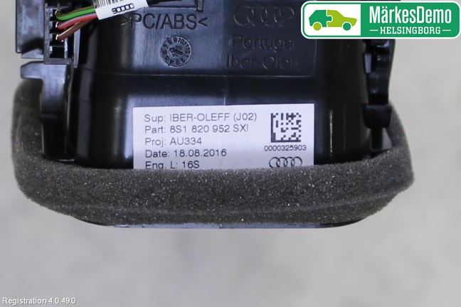 Audi TT/TTS/TT RS 15- Defrosterkanal-Munstycke