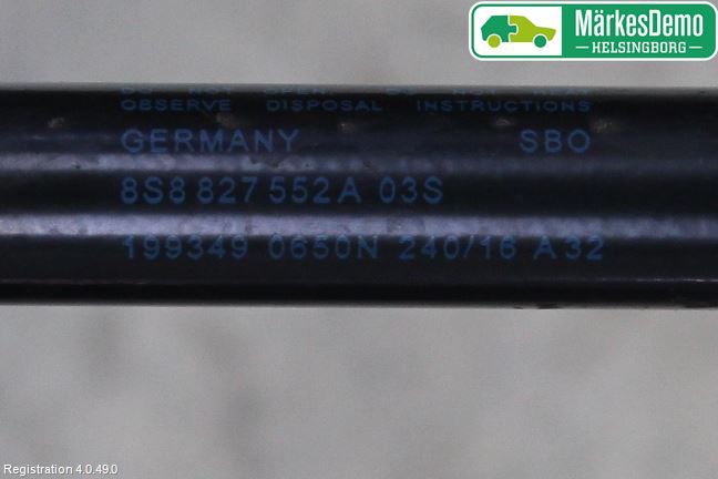 Audi TT/TTS/TT RS 15- Gasfjäder Baklucka