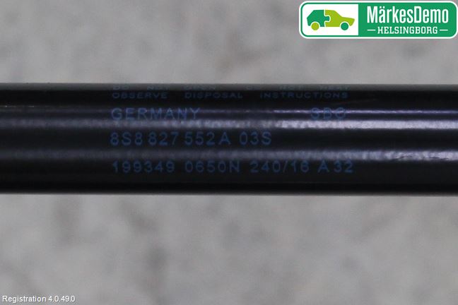 Audi TT/TTS/TT RS 15- Gasfjäder Baklucka