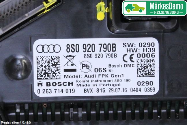 Audi TT/TTS/TT RS 15- Instrument Komb