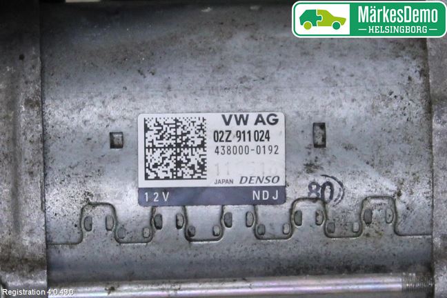 Audi TT/TTS/TT RS 15- Startmotor