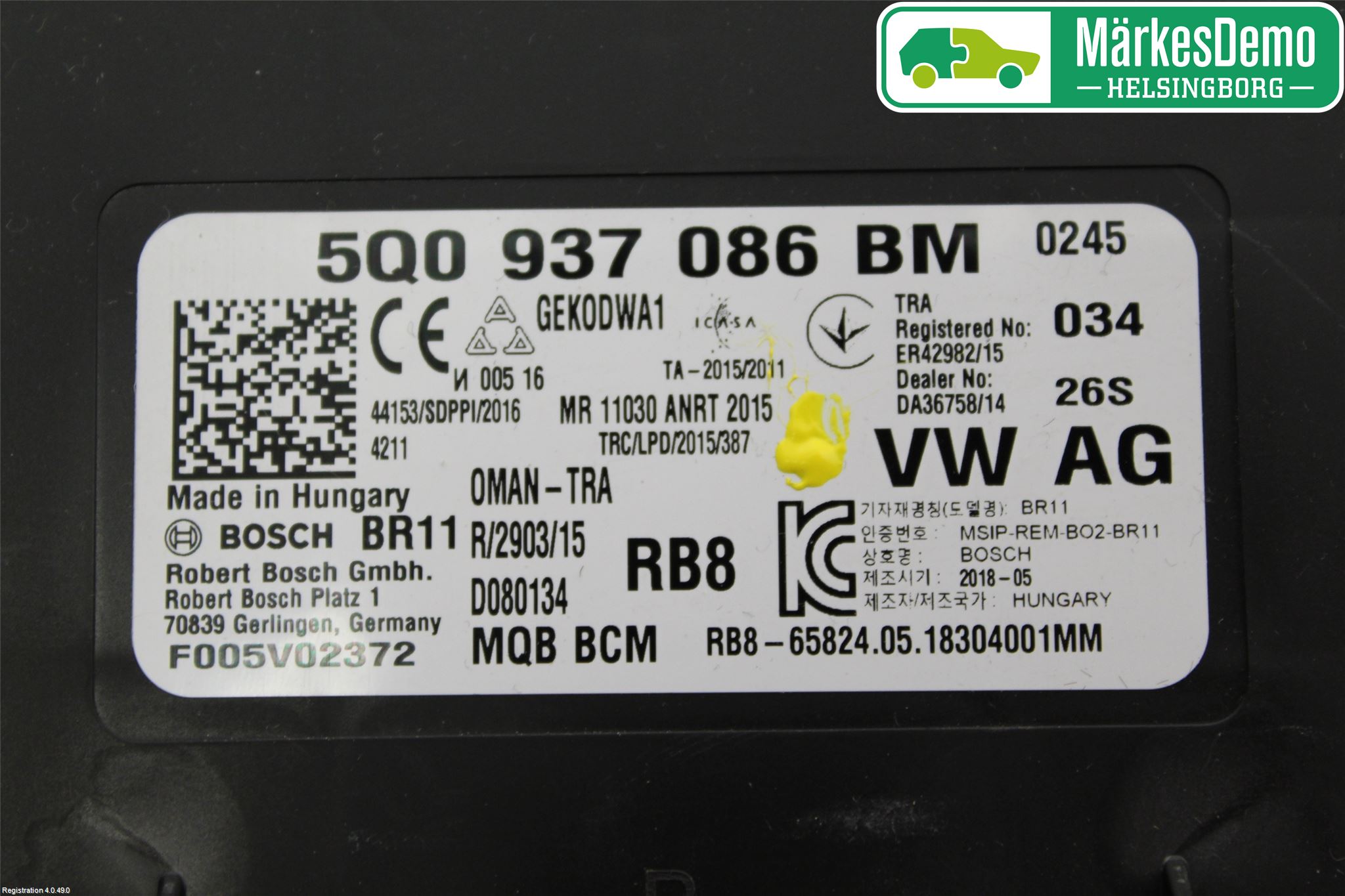 Volkswagen VW PASSAT 15-19 Komfort Styrdon
