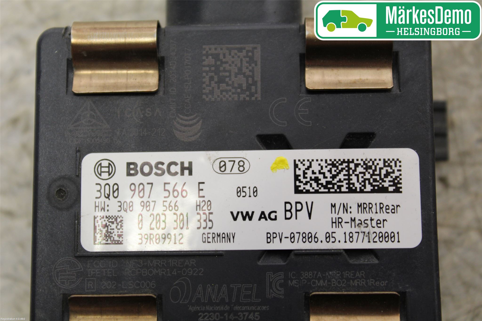 Volkswagen VW PASSAT 15-19 Sensor Aktivt Kollisionsskydd
