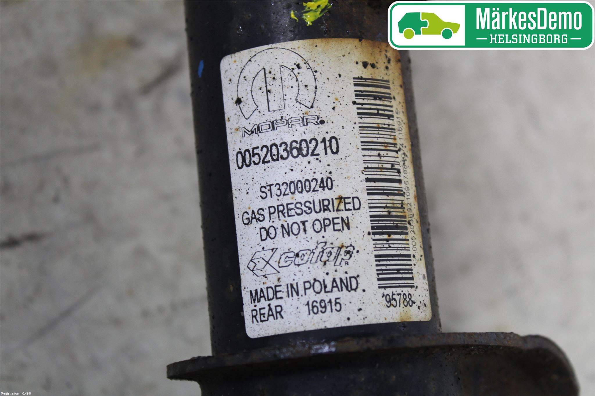 Fiat 500X 15- Fjäderben Bak Höger