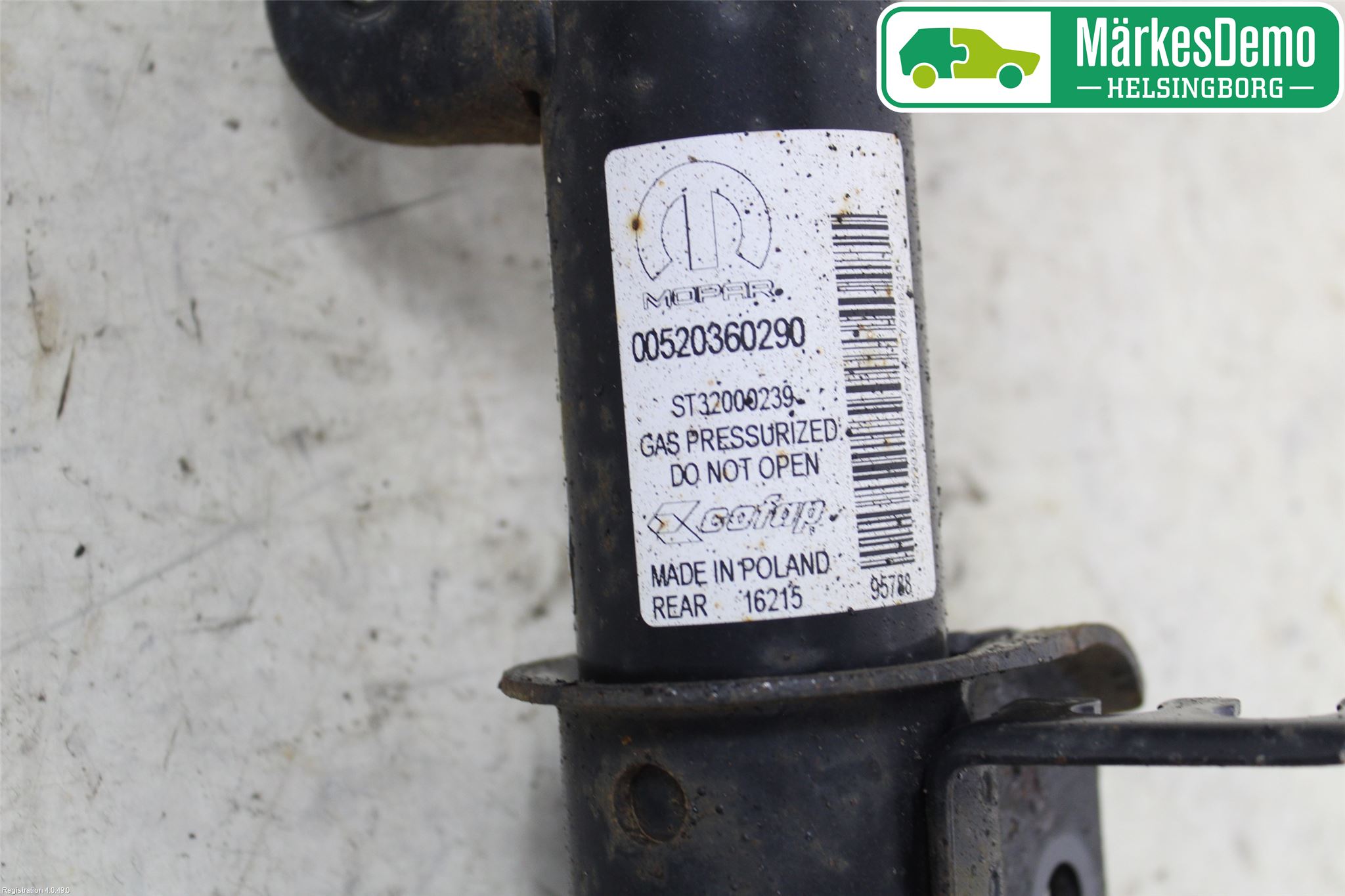 Fiat 500X 15- Fjäderben Bak Vänster