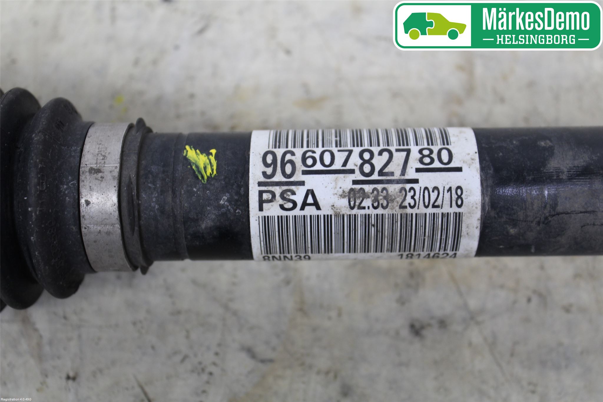 Peugeot PARTNER 16-18 Drivaxel Fram Vänster