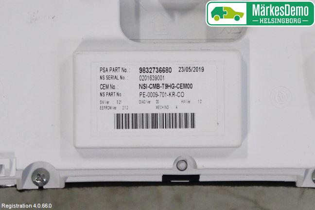 Peugeot 308 14-21 Instrument Komb