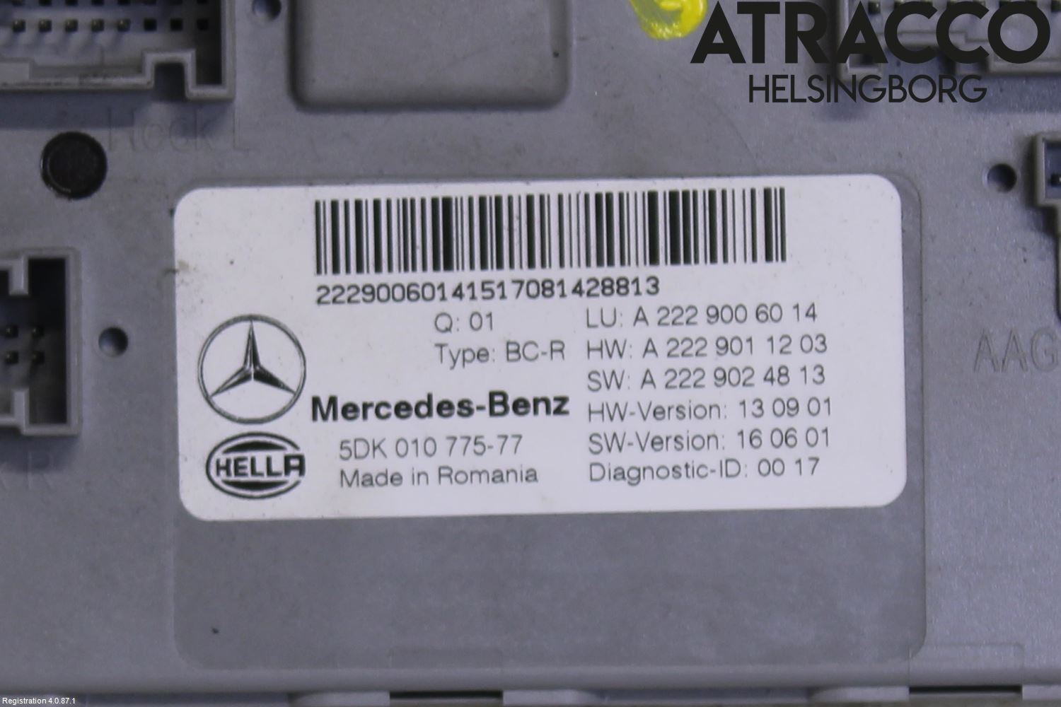 Mercedes-Benz MB C-KLASS (W205) 14-21 Styrenhet Övrigt