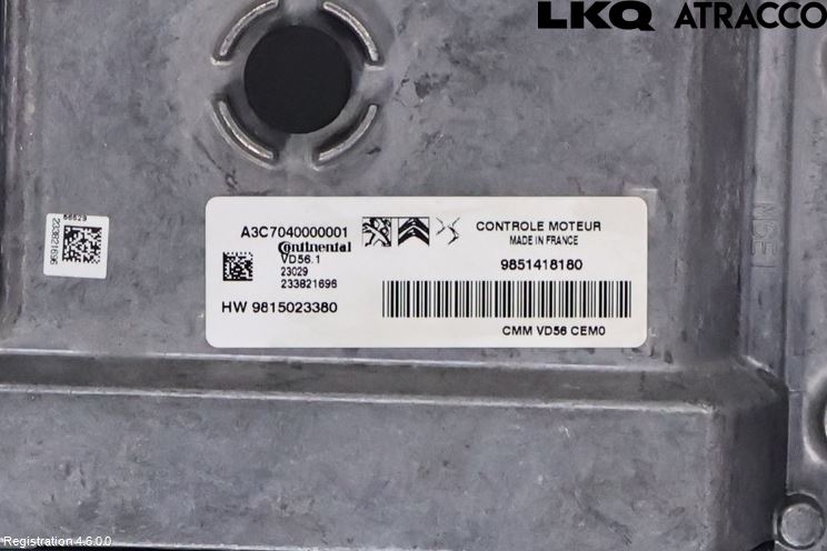 Opel ASTRA L 22- Styrenhet Insprut Bensin