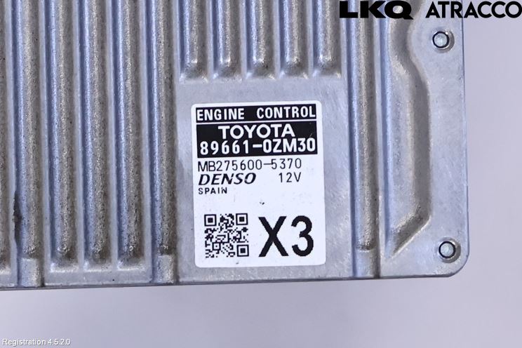 Toyota AURIS 13-19 Styrenhet Insprut Bensin