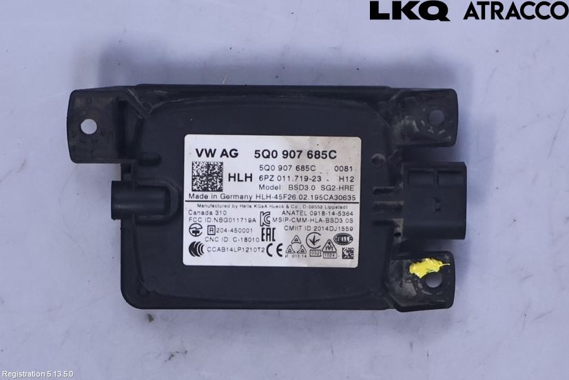 Volkswagen VW GOLF / E-GOLF VII 13-20 Sensor Aktivt Kollisionsskydd