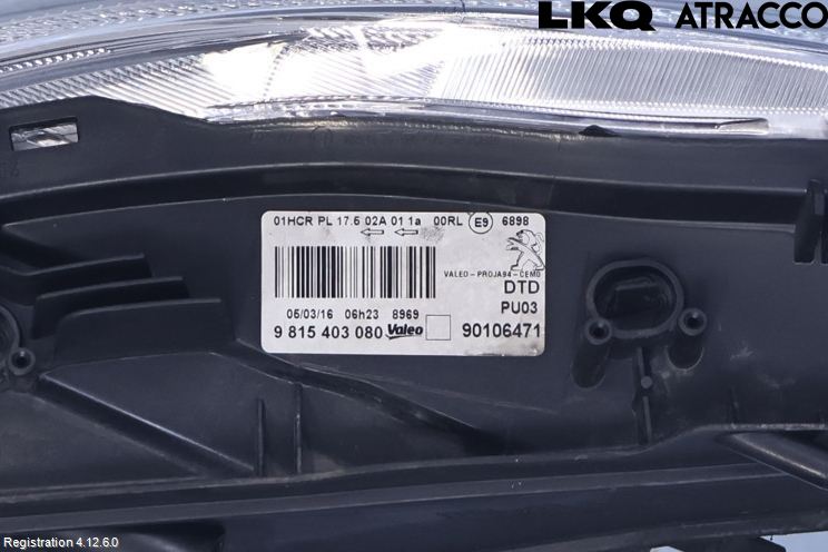 Peugeot 2008 13-20 Strålkastare Höger
