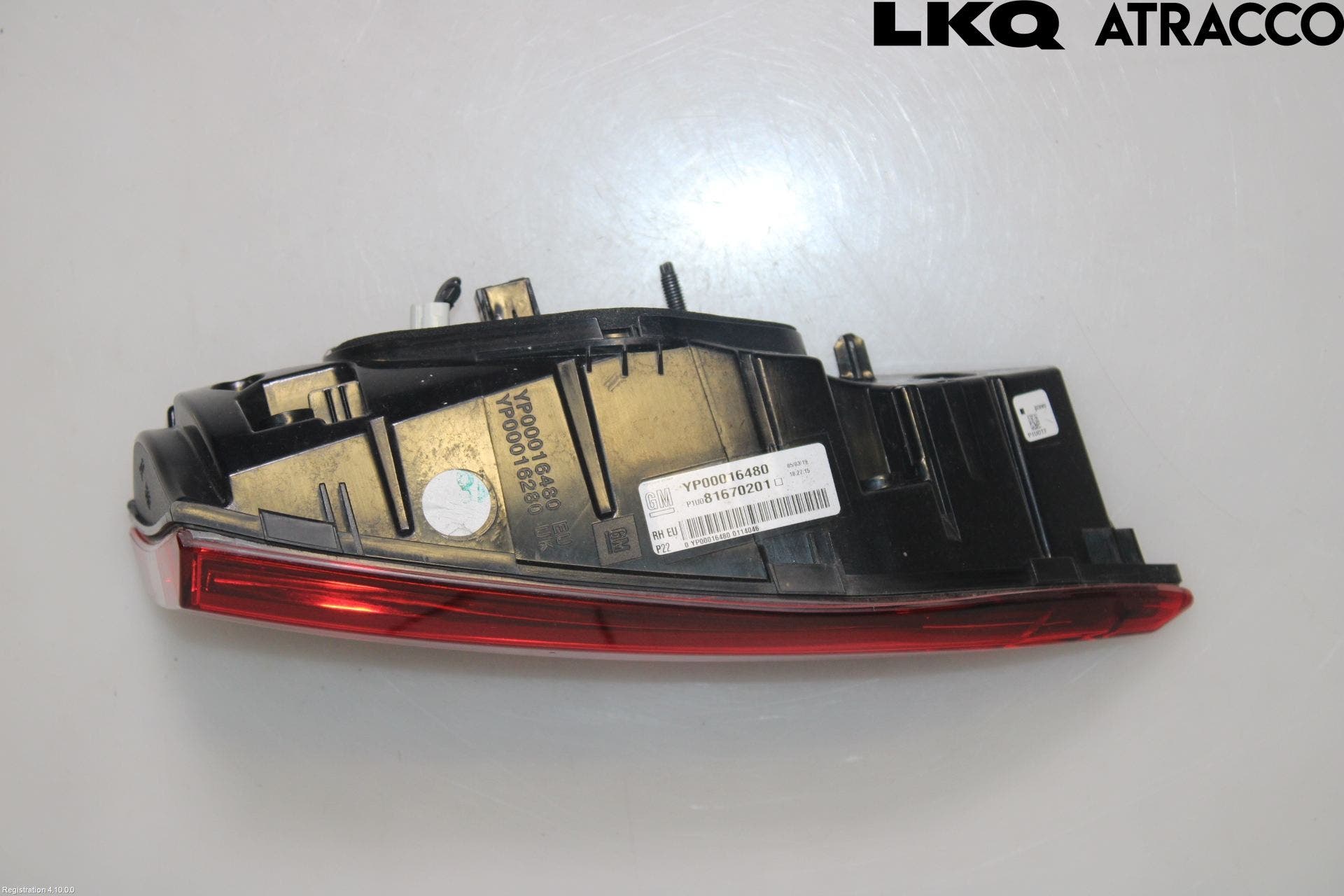 Opel GRANDLAND X 18- Bakljus Lucka Hö