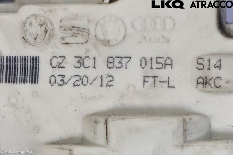 Volkswagen VW PASSAT 11-14 Centrallåsmotor Vänster