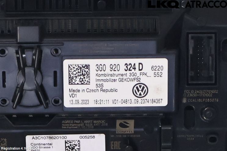 Volkswagen VW TIGUAN 16-24 Instrument Komb