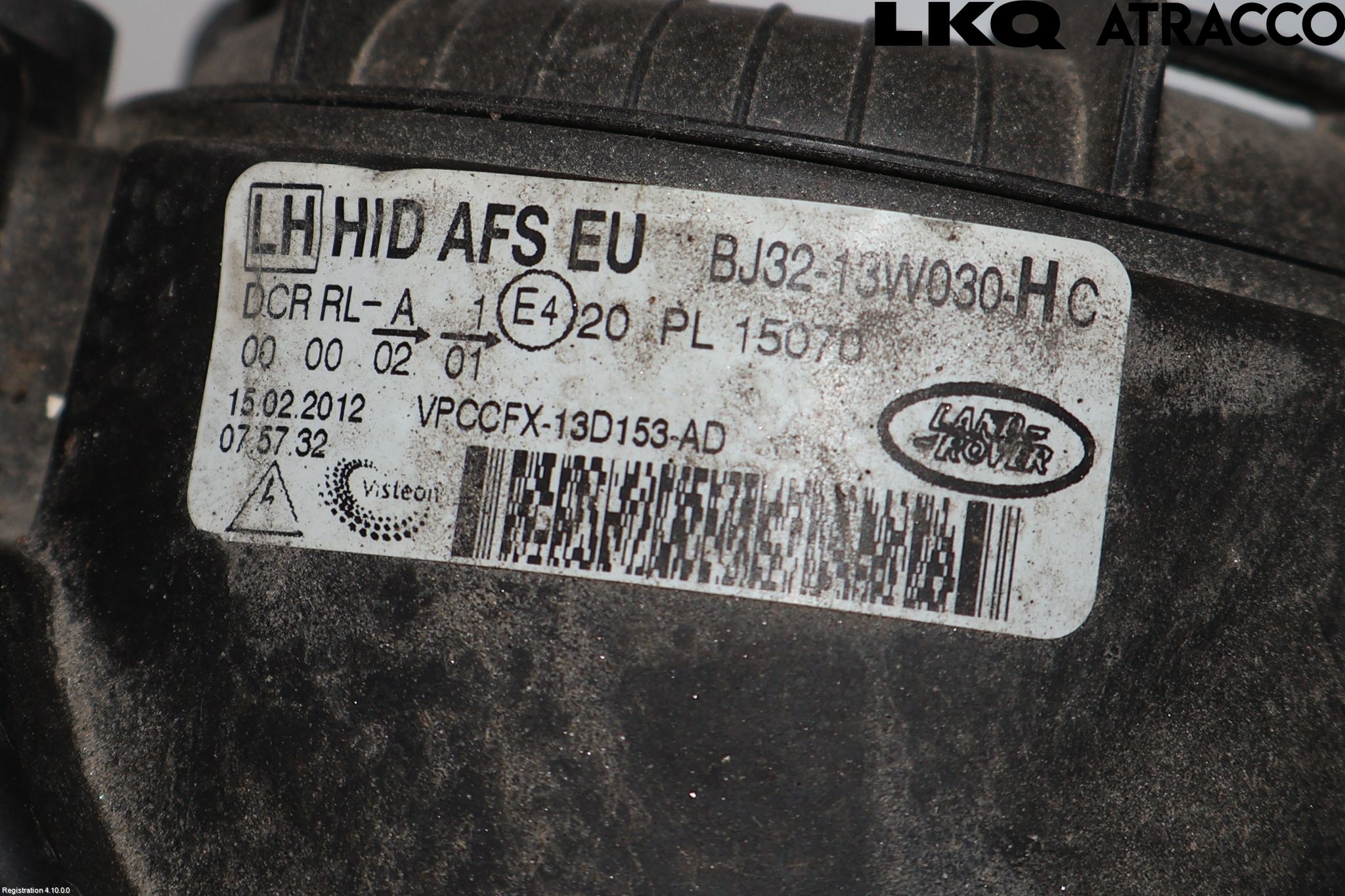 Landrover LAND ROVER RANGE ROVER EVOQUE (L538) 11-18 Strålkastare Vänster