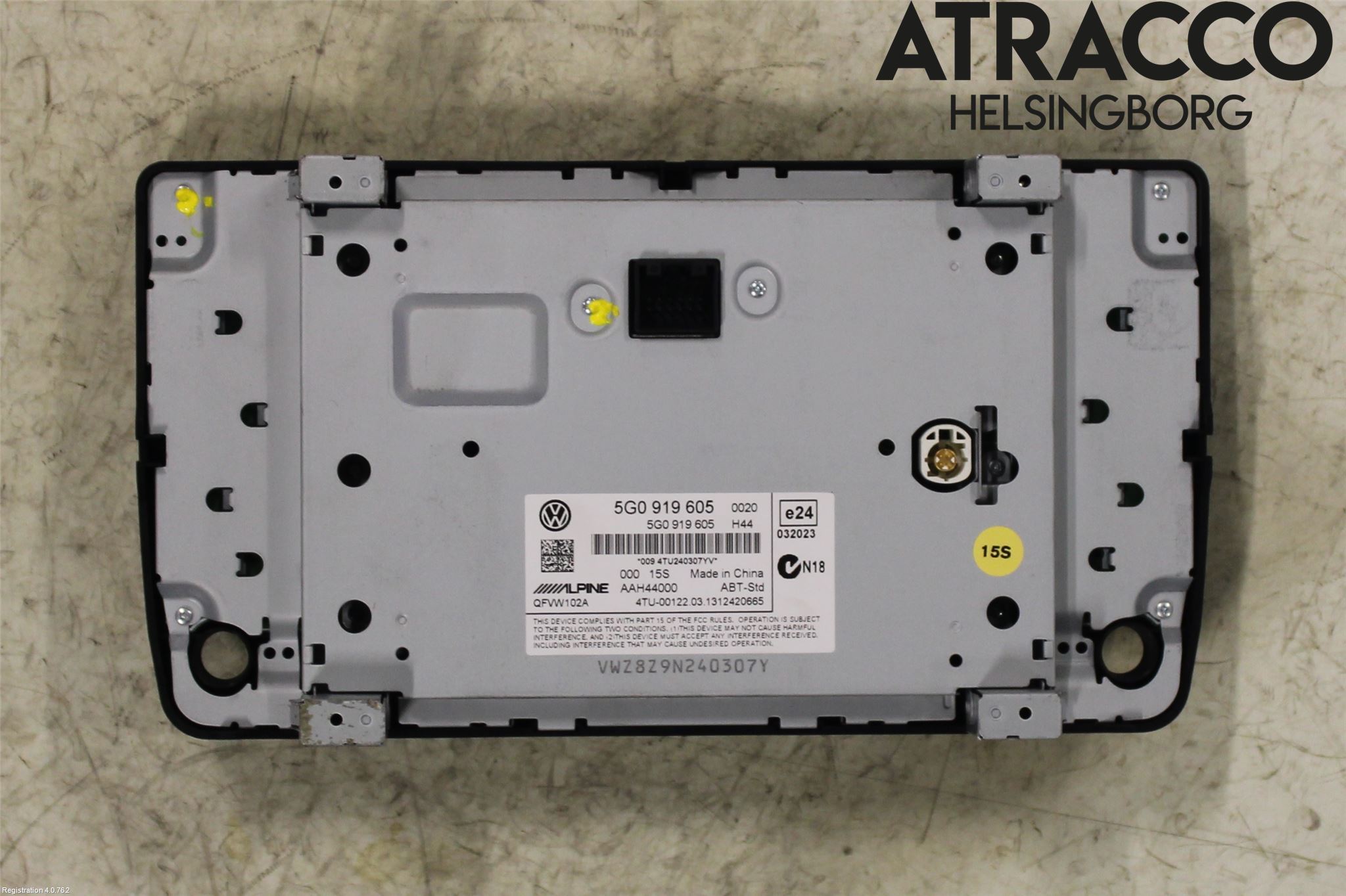 Volkswagen VW GOLF / E-GOLF VII 13-20 Multifunktionsdisplay