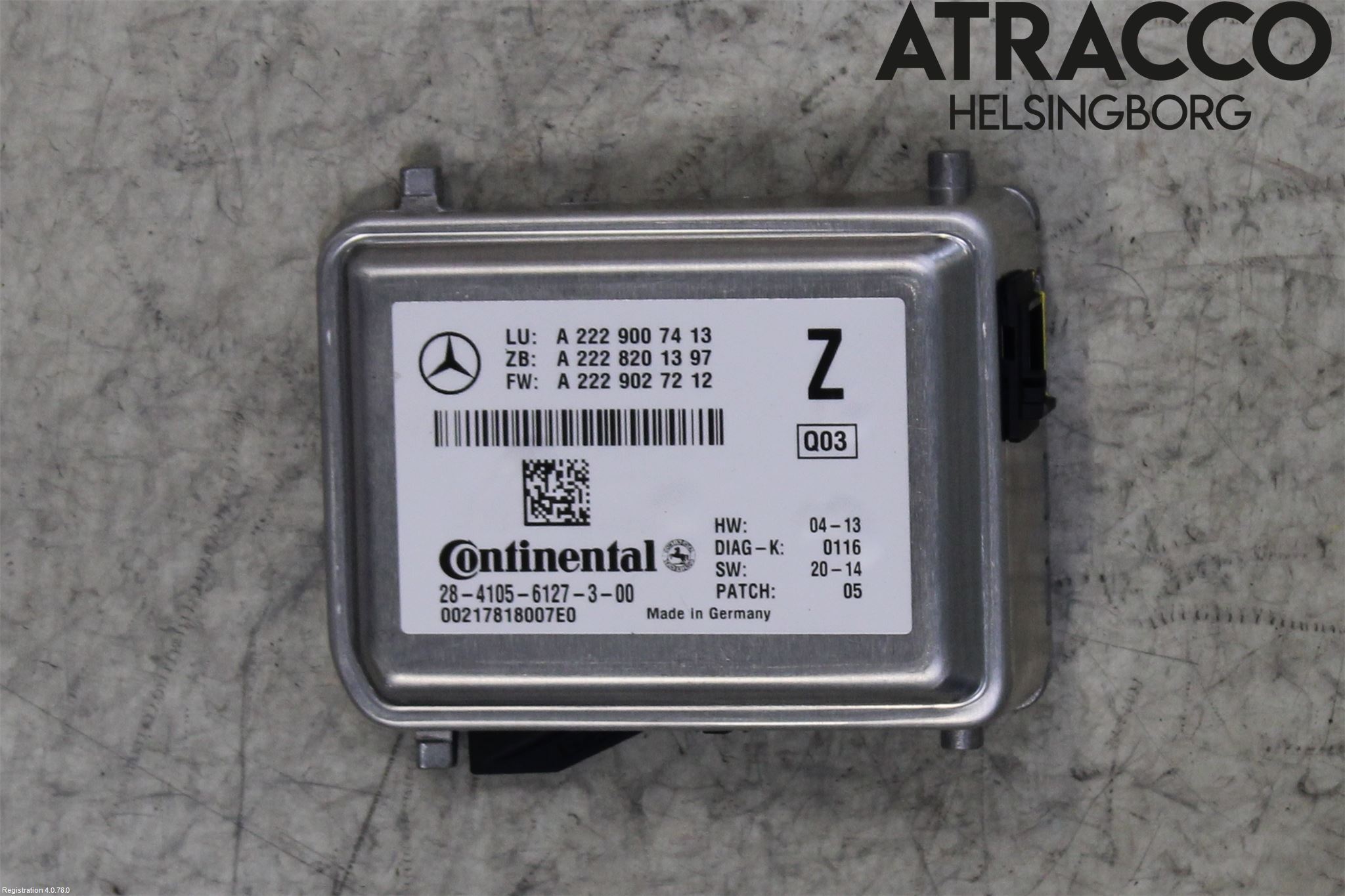 Mercedes-Benz MB C-KLASS (W205) 14-21 Sensor Aktivt Kollisionsskydd