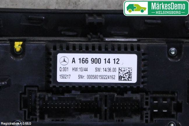 Mercedes-Benz MB GLE COUPÉ (C292) 15-19 Ac Styrenhet Ac Manöveren