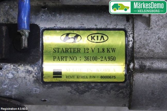Kia CEED 12-18 Startmotor Diesel