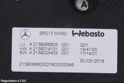 Mercedes-Benz MB E-KLASS (W213) 16-23 Taklucksmotor