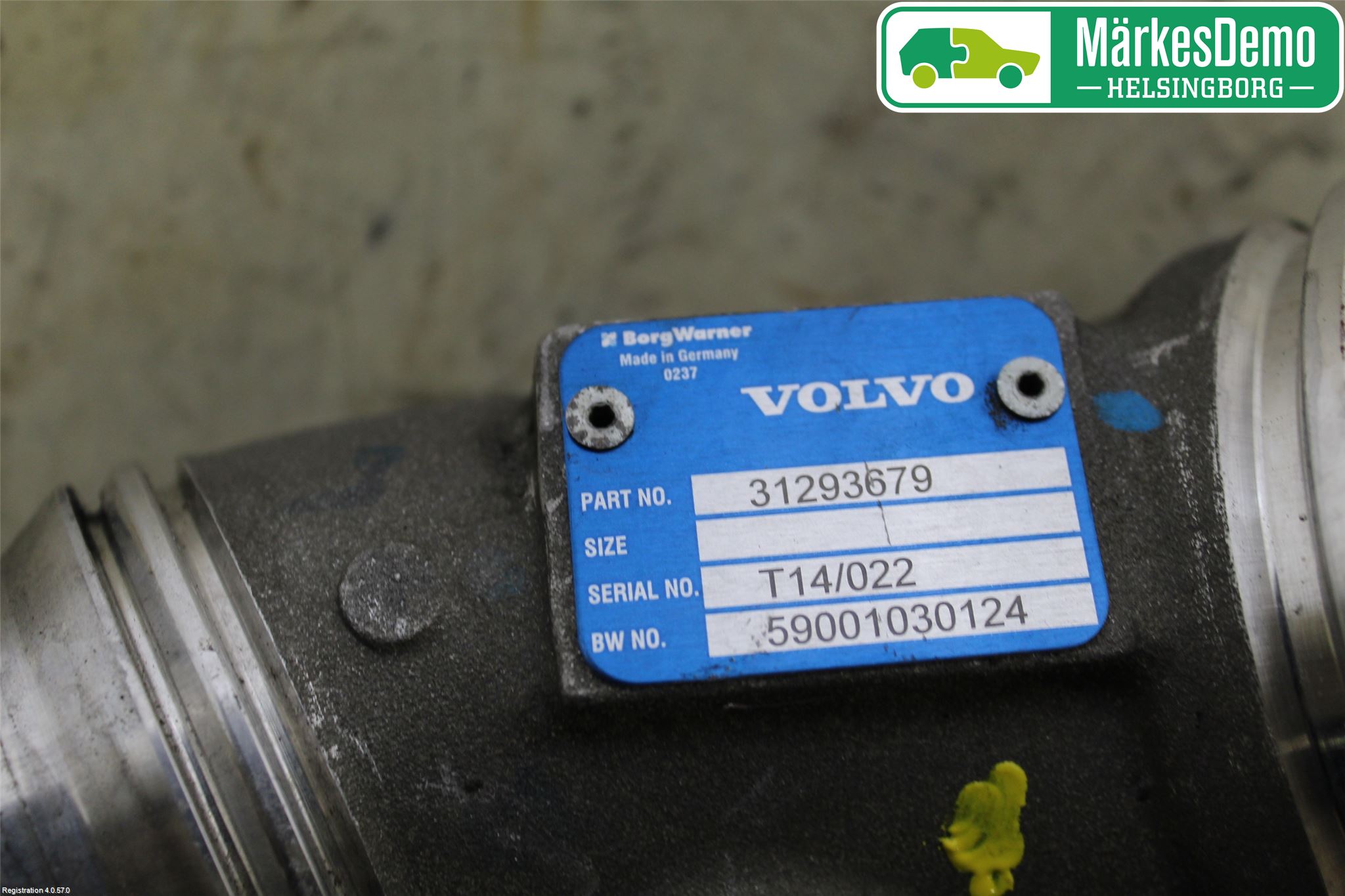 Volvo S60 14-18 Laddluft-Intercoolerrör