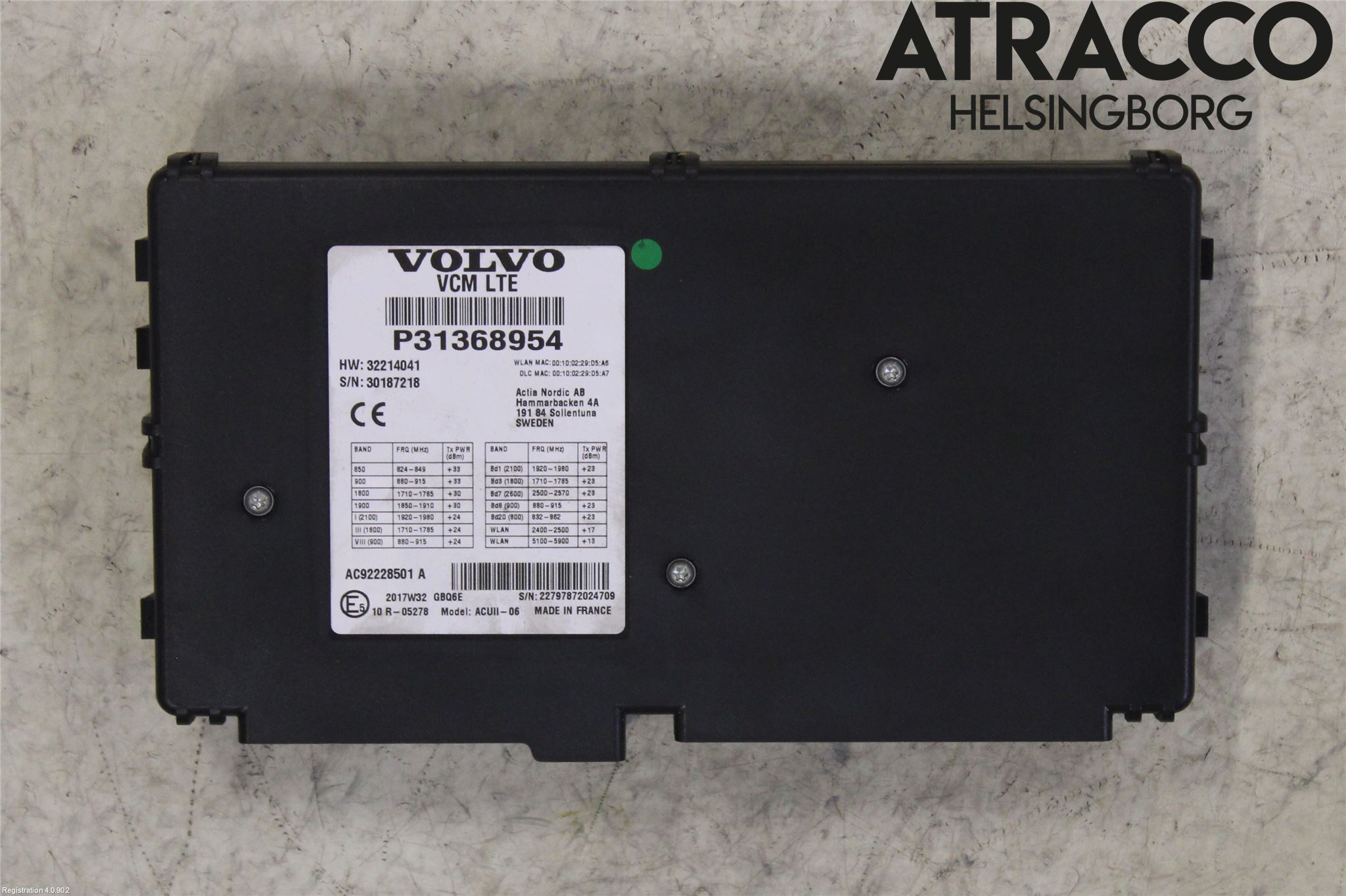 Volvo V90 17->> Styrenhet Övrigt