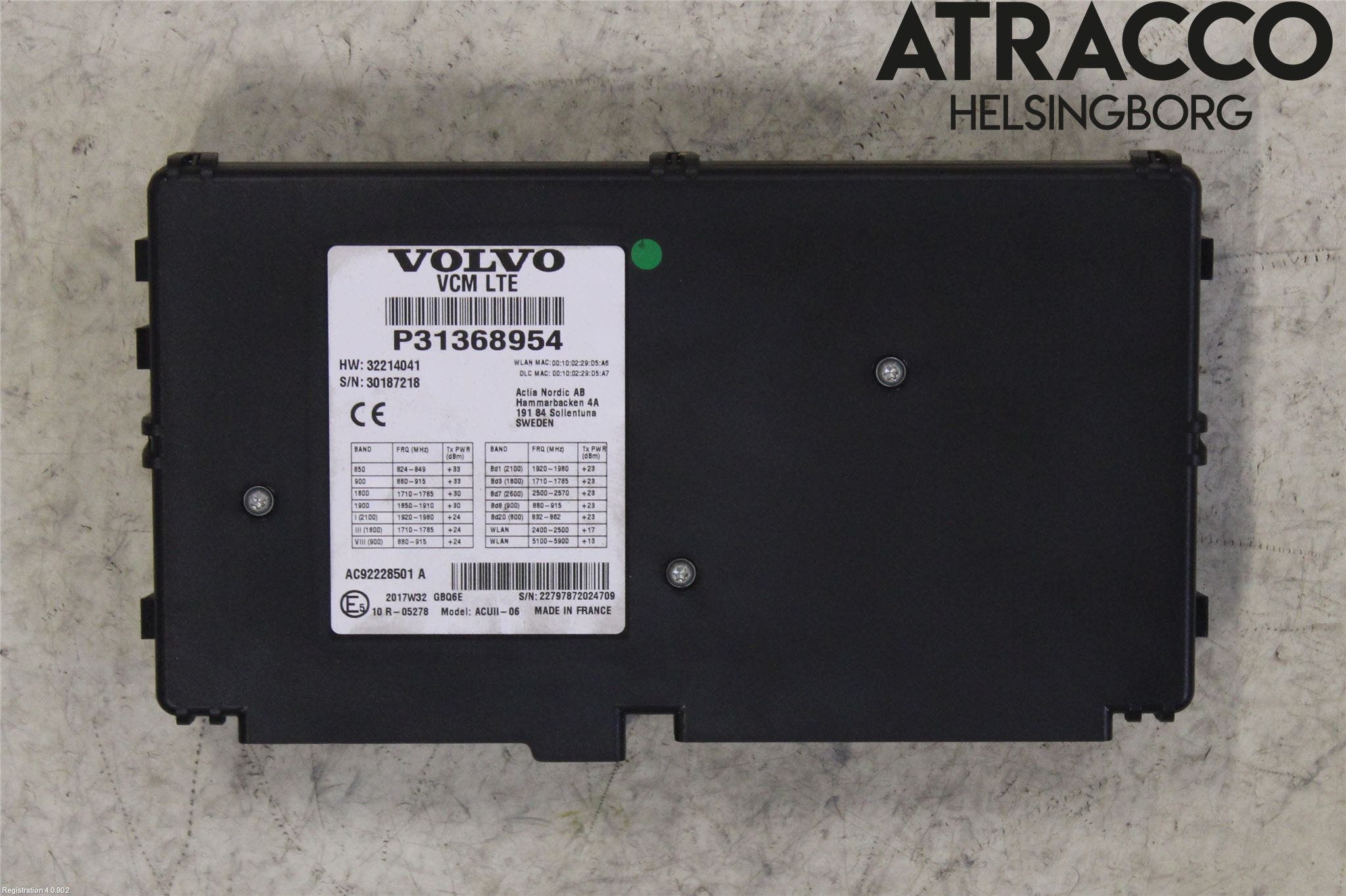 Volvo V90 17->> Styrenhet Övrigt