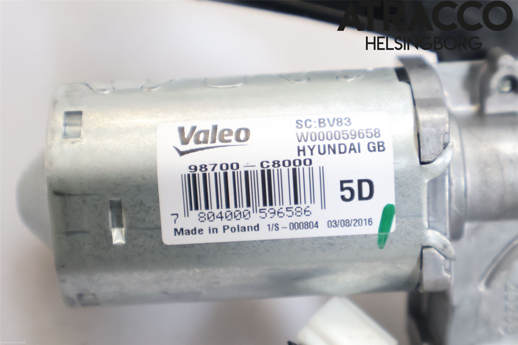 Hyundai i20 GB 15-20 Torkarmotor Baklucka