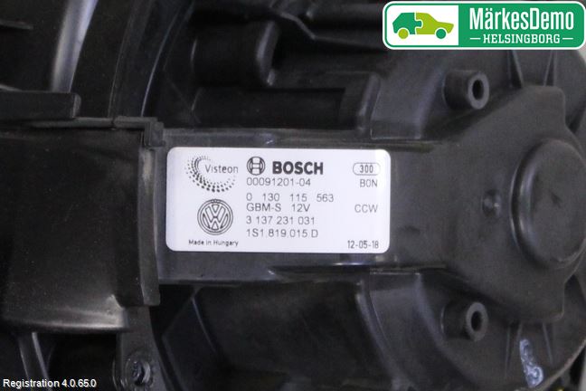 Seat Mii / Mii electric Värmefläkt