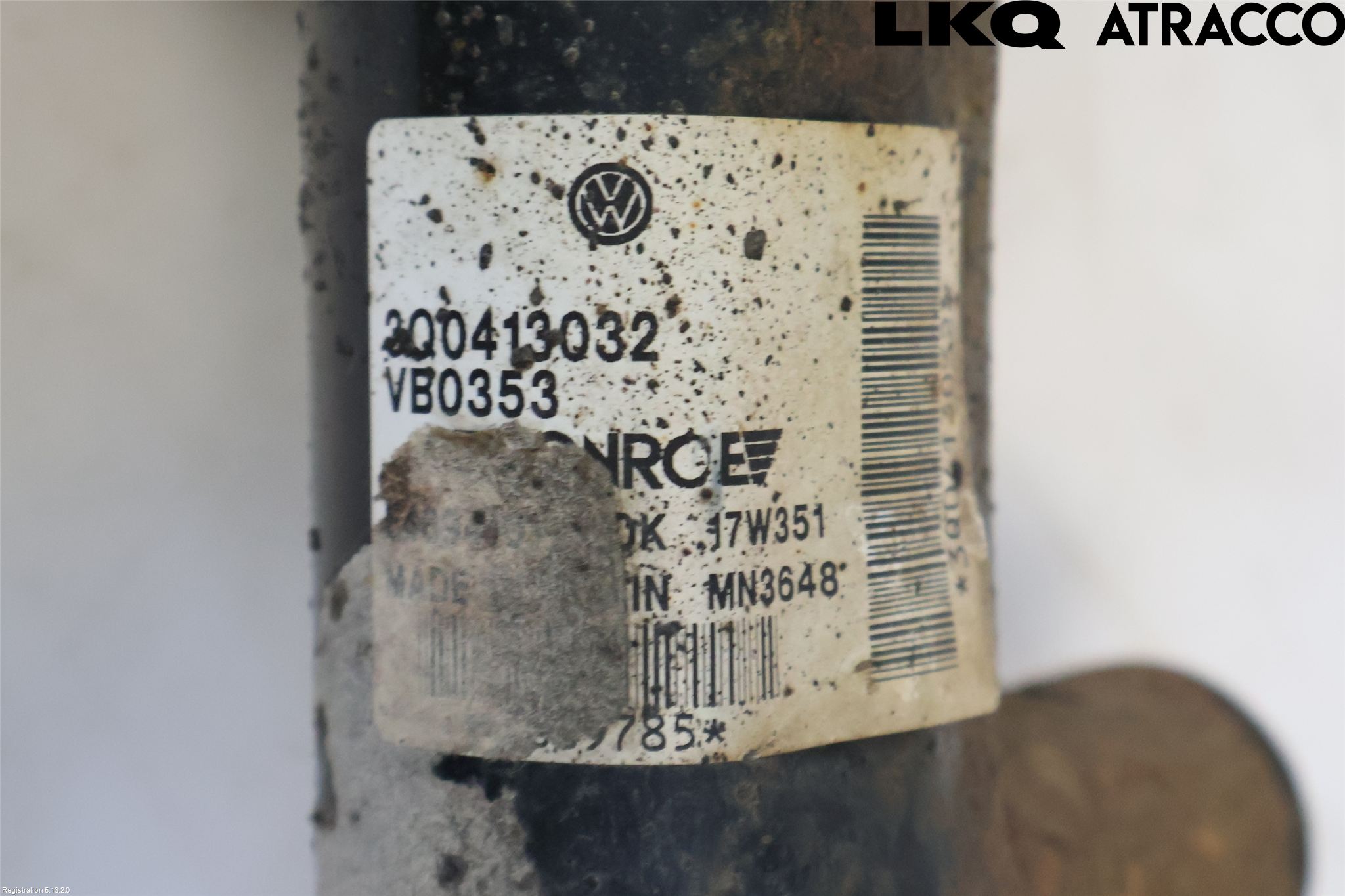 Volkswagen VW PASSAT 15-19 Fjäderben Fram Vänster