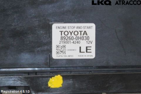 Toyota AYGO 15-21 Styrenhet Start/Stopp