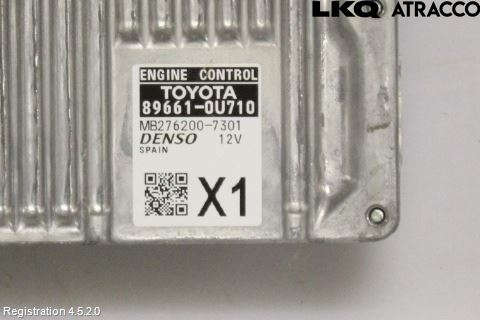 Toyota YARIS XP130 15-20 Styrenhet Insprut Bensin