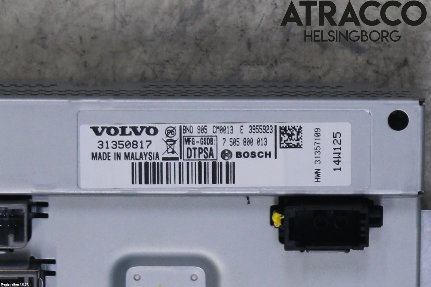 Volvo V70 14-16 Multifunktionsdisplay