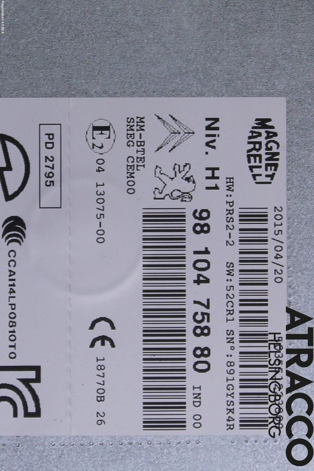 Peugeot 508 11-18 Radio