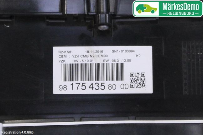 Peugeot EXPERT/E-EXPERT 17- Instrument Komb